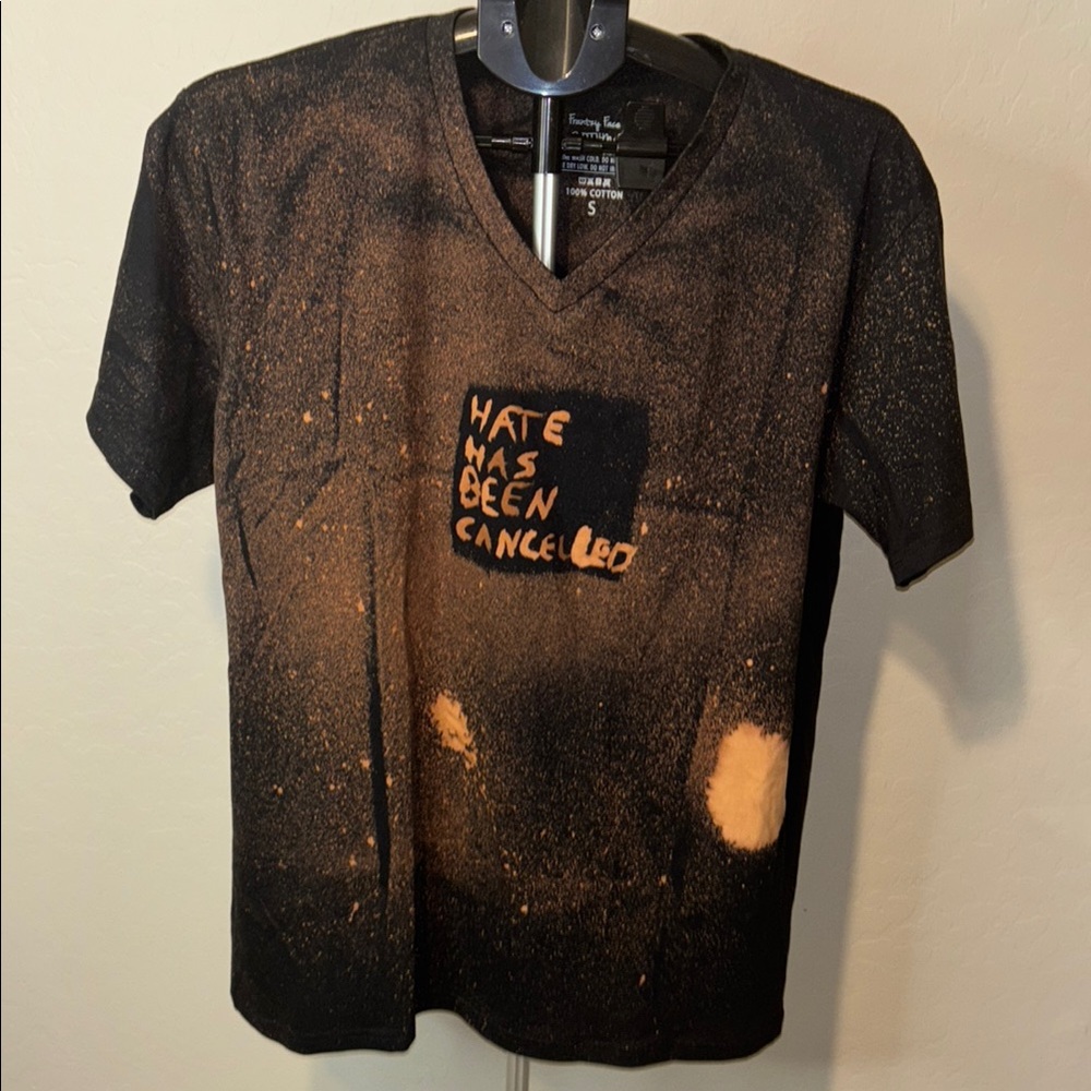 Black and Orange Graphic Men's Shirt